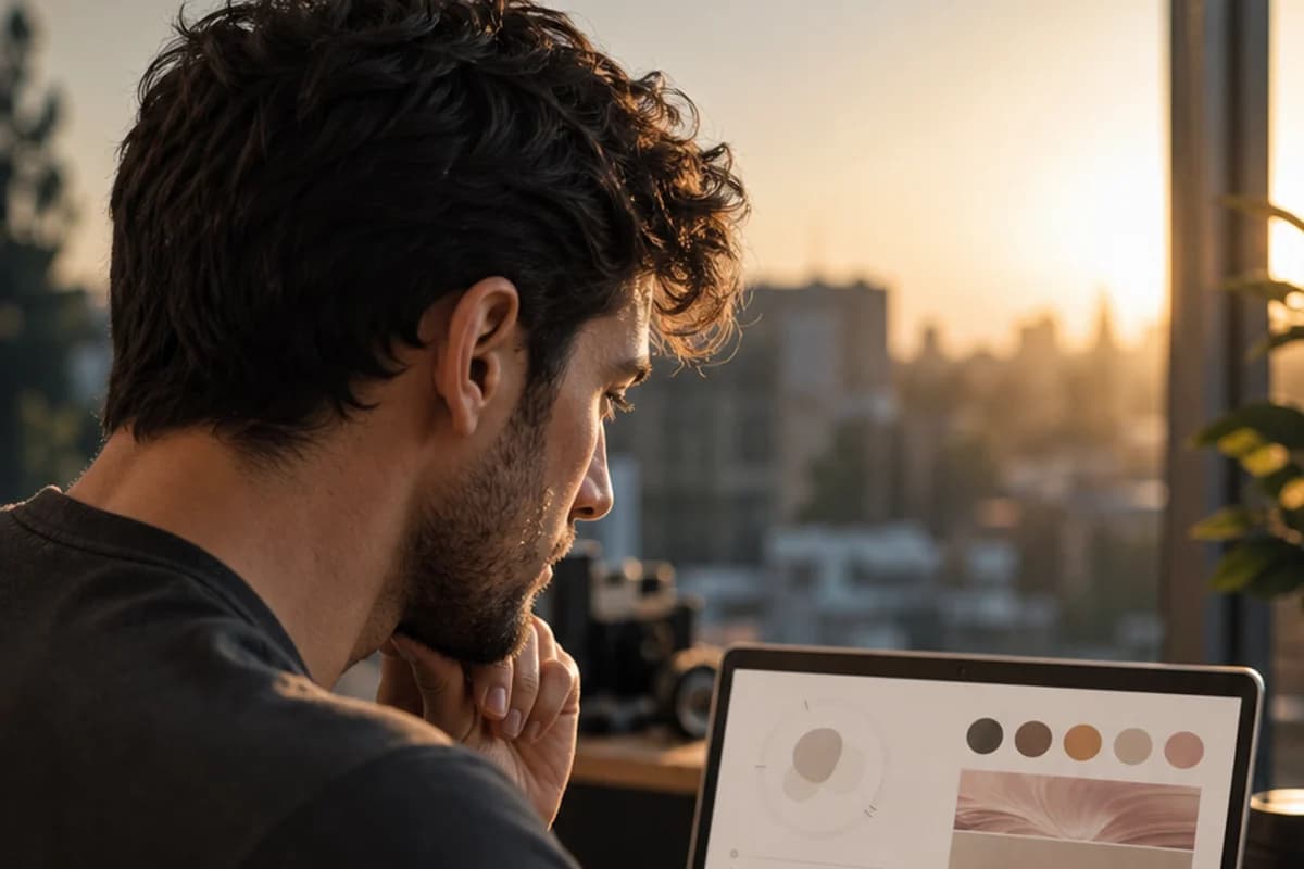 Bright room setup for taking a clean profile photo with a phone on a small tripod